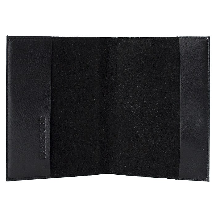 Обложка для паспорта Black, черный  Арт.009-08-47