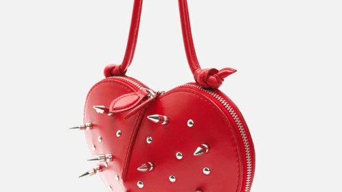 Сумка Heart Spikes, красный Арт.115-09-01