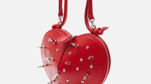 Сумка Heart Spikes, красный Арт.115-09-01