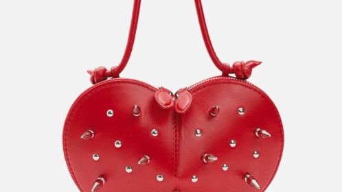 Сумка Heart Spikes, красный Арт.115-09-01
