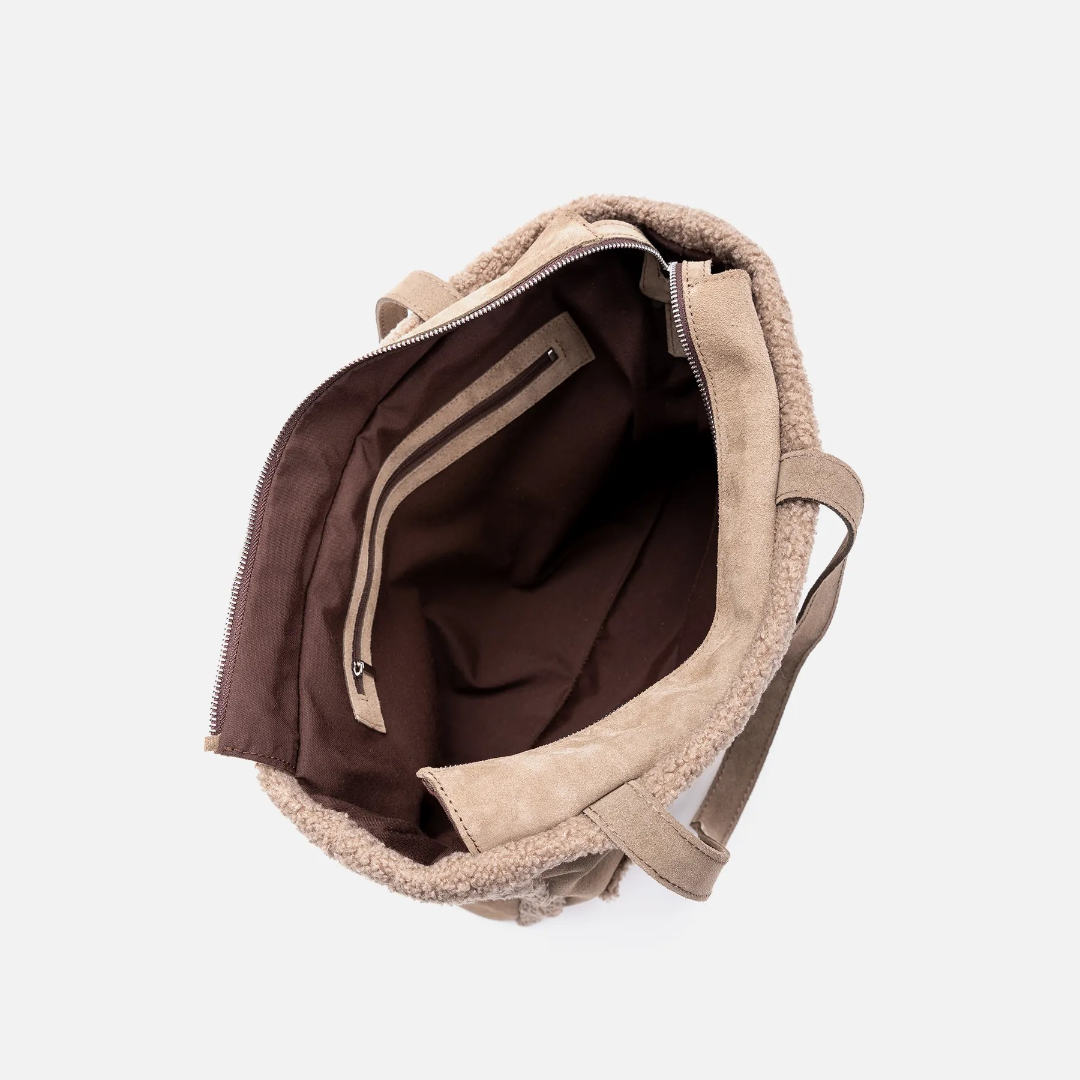 Сумка Shopper Suede, мокко Арт.119-11-22
