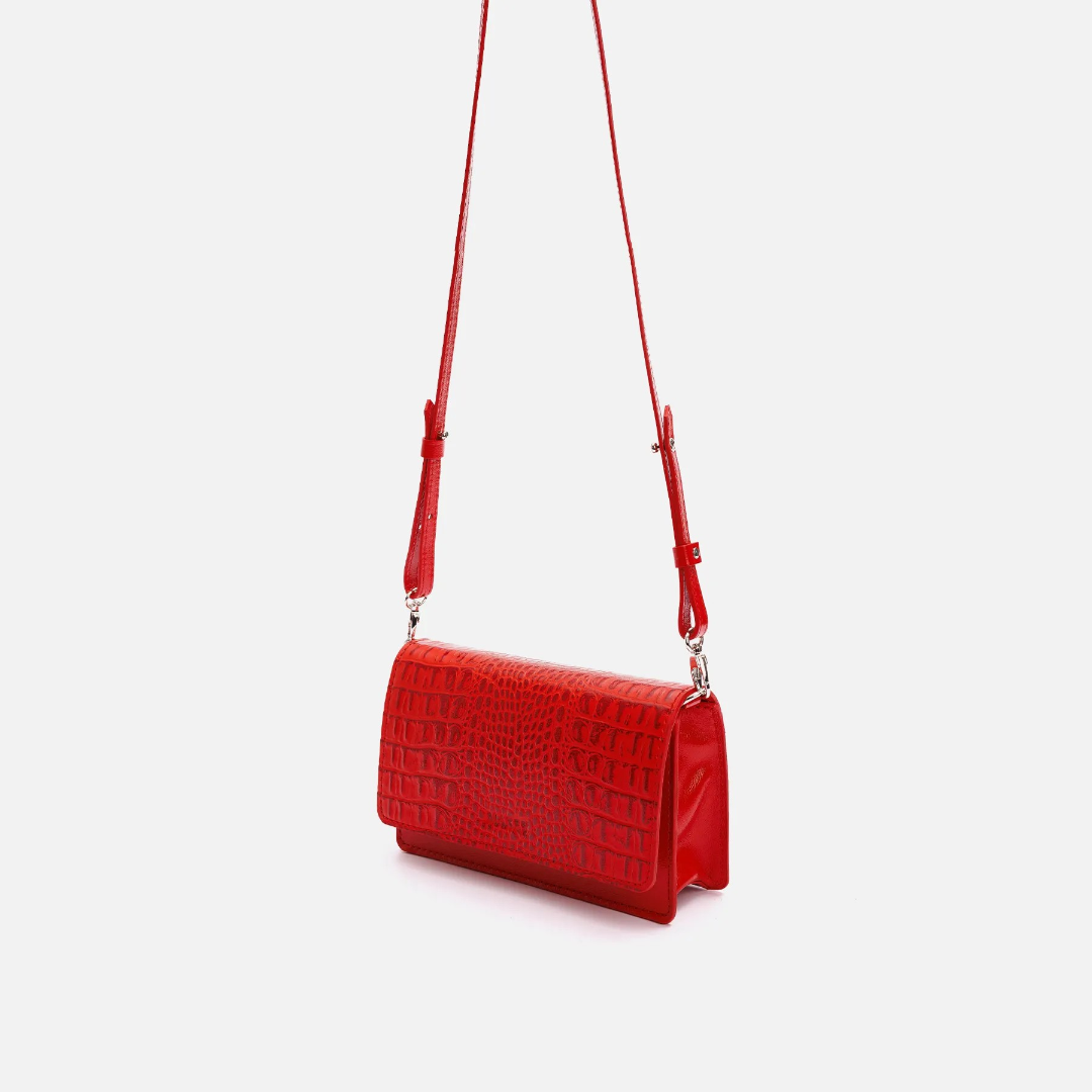 Сумка Wallet, красная рептилия Арт.115-08-04