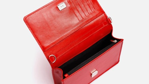 Сумка Wallet, красная рептилия Арт.115-08-04
