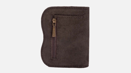 Кошелек Hug Wallet, шоколадный велюр Арт.142-07-10