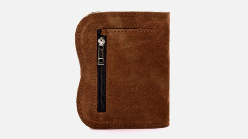 Кошелек Hug Wallet, рыжий велюр Арт.142-07-10