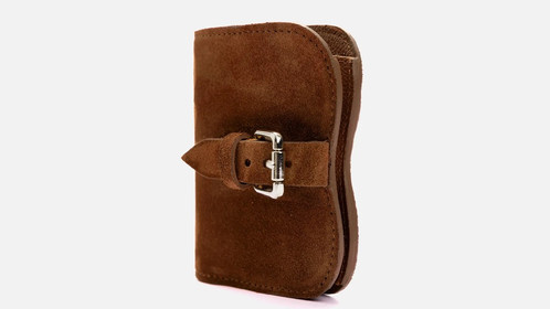 Кошелек Hug Wallet, рыжий велюр Арт.142-07-10