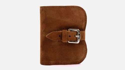 Кошелек Hug Wallet, рыжий велюр Арт.142-07-10