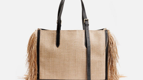 Сумка Raffia Shopper, песочный Арт.119-07-13