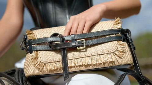 Сумка Raffia Crossbody, песочный Арт.114-07-13