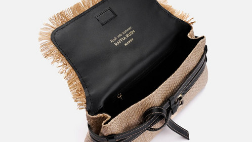 Сумка Raffia Crossbody, песочный Арт.114-07-13