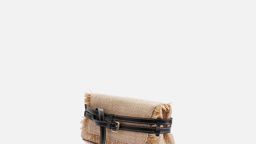 Сумка Raffia Crossbody, песочный Арт.114-07-13