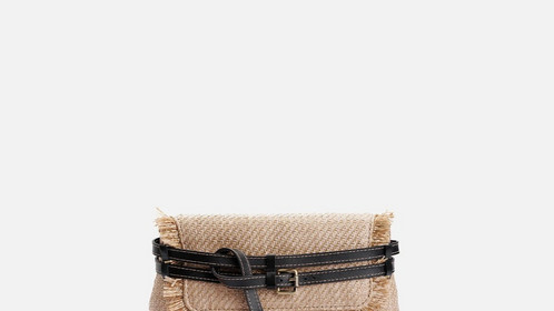 Сумка Raffia Crossbody, песочный Арт.114-07-13