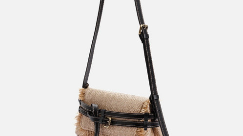 Сумка Raffia Crossbody, песочный Арт.114-07-13
