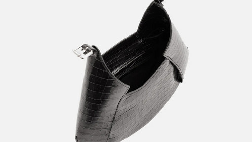 Сумка Icon, черная рептилия Арт.114-07-05